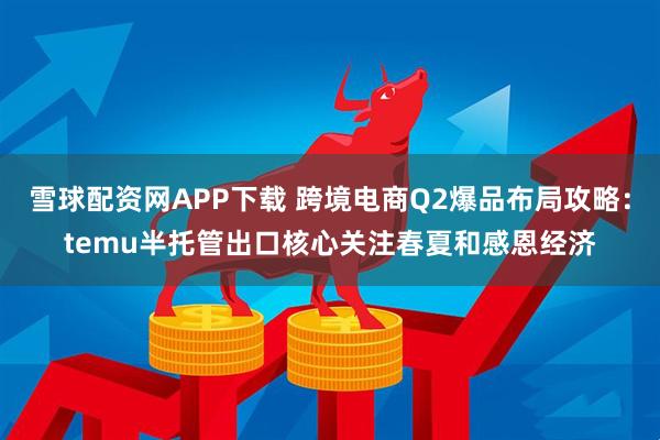 雪球配资网APP下载 跨境电商Q2爆品布局攻略：temu半托管出口核心关注春夏和感恩经济